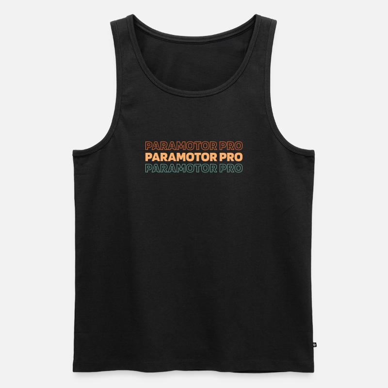 Paramotor Gleitschirmfliegen - Männer Premium Bio Tank Top - Schwarz