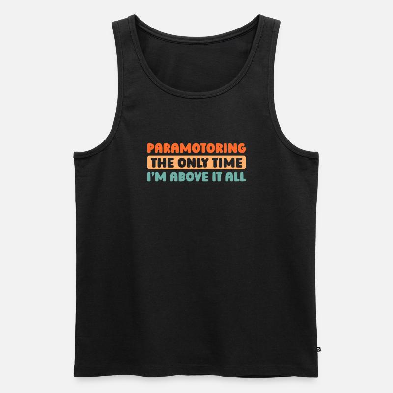 Paramotor paragliding - Men's Premium Organic Tank Top - black