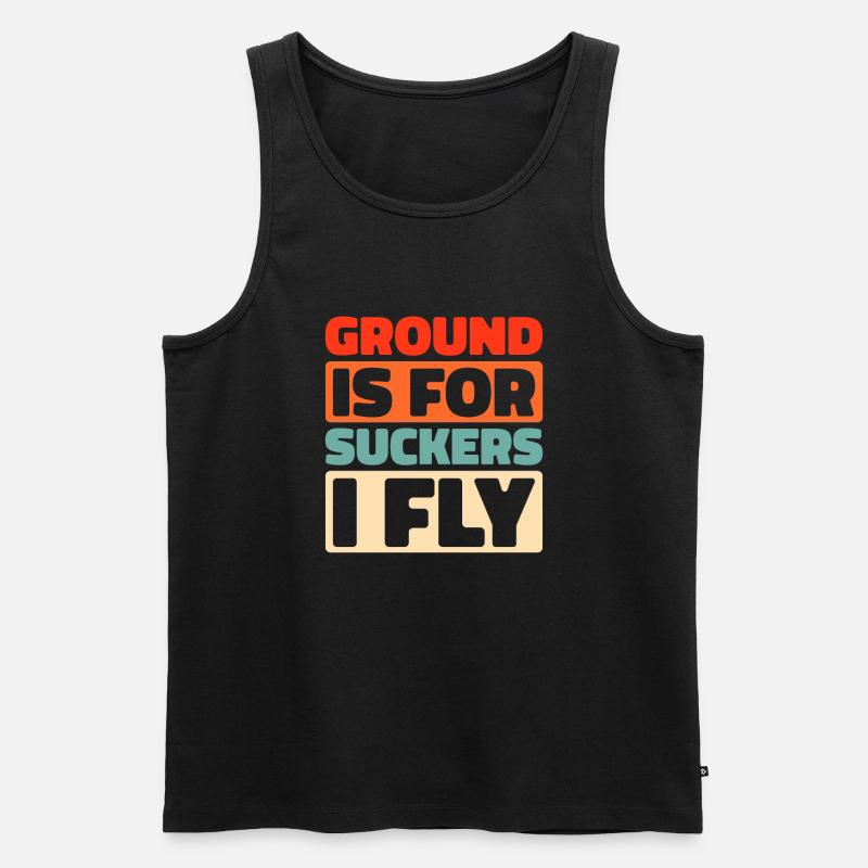 Paramotor paragliding - Men's Premium Organic Tank Top - black