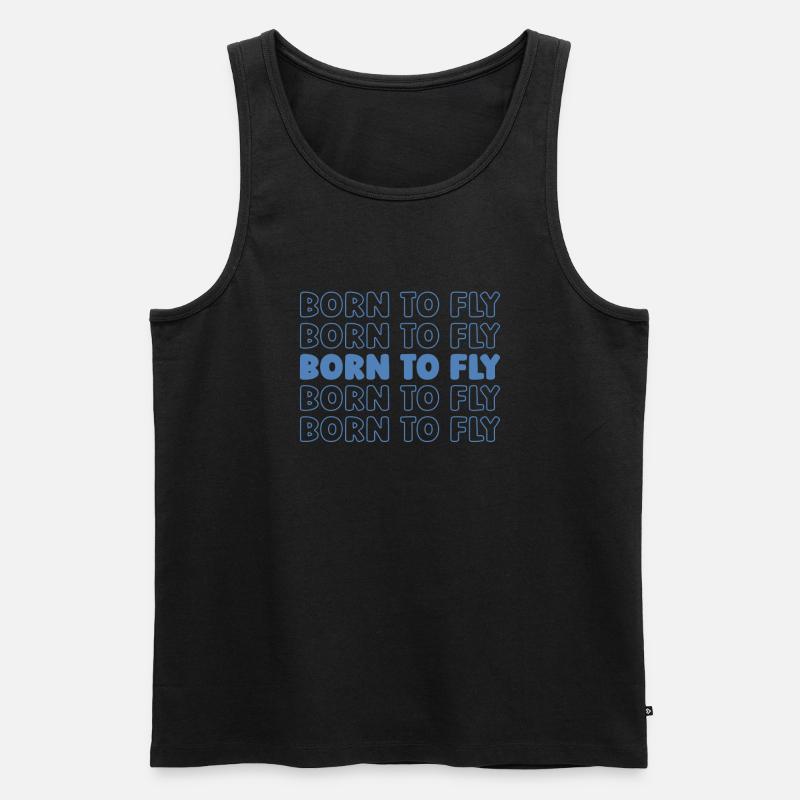 Paramotor paragliding - Men's Premium Organic Tank Top - black