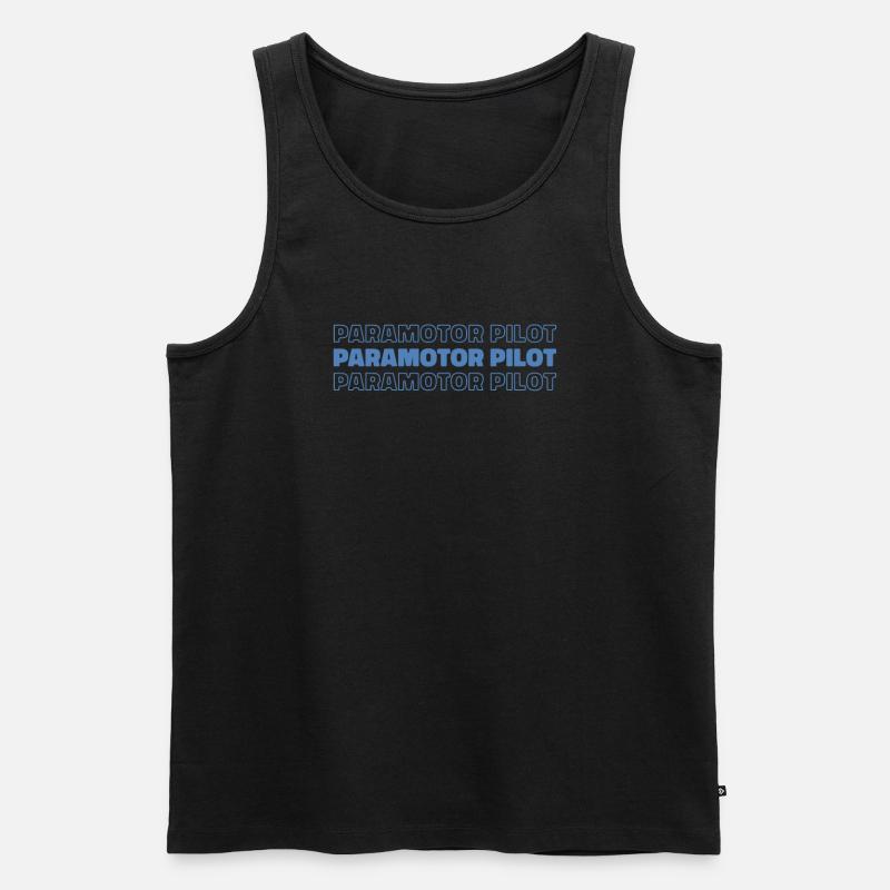 Paramotor paragliding - Men's Premium Organic Tank Top - black