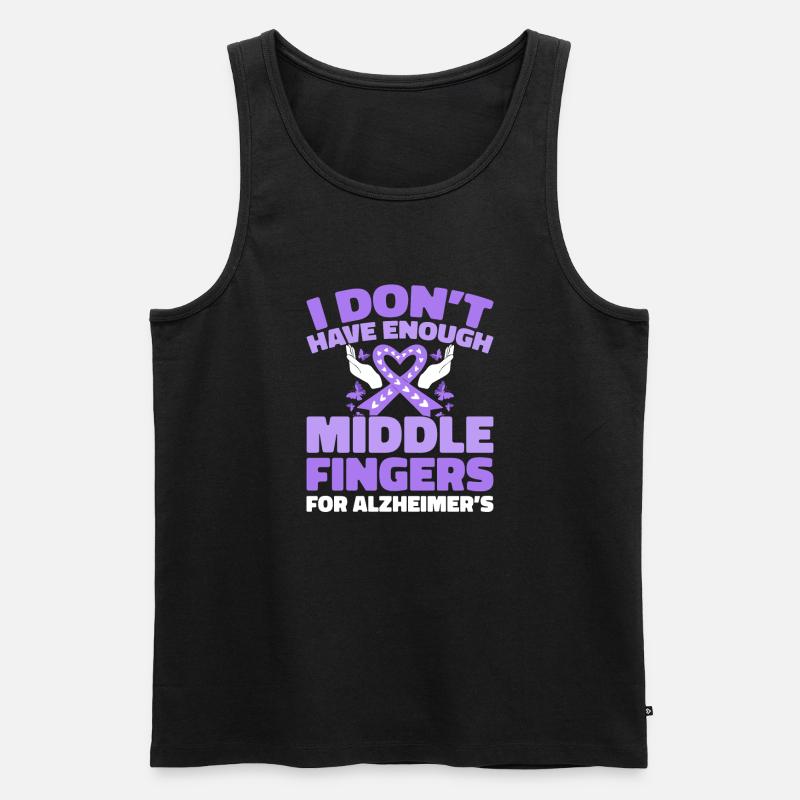 Alzheimer - Männer Premium Bio Tank Top - Schwarz