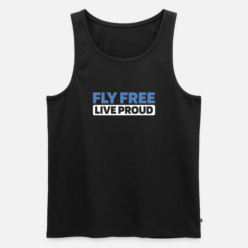 Paramotor paragliding - Men's Premium Organic Tank Top - black
