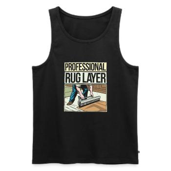 Carpet installer - Men's Premium Organic Tank Top - black - Front - Michal (187cm)