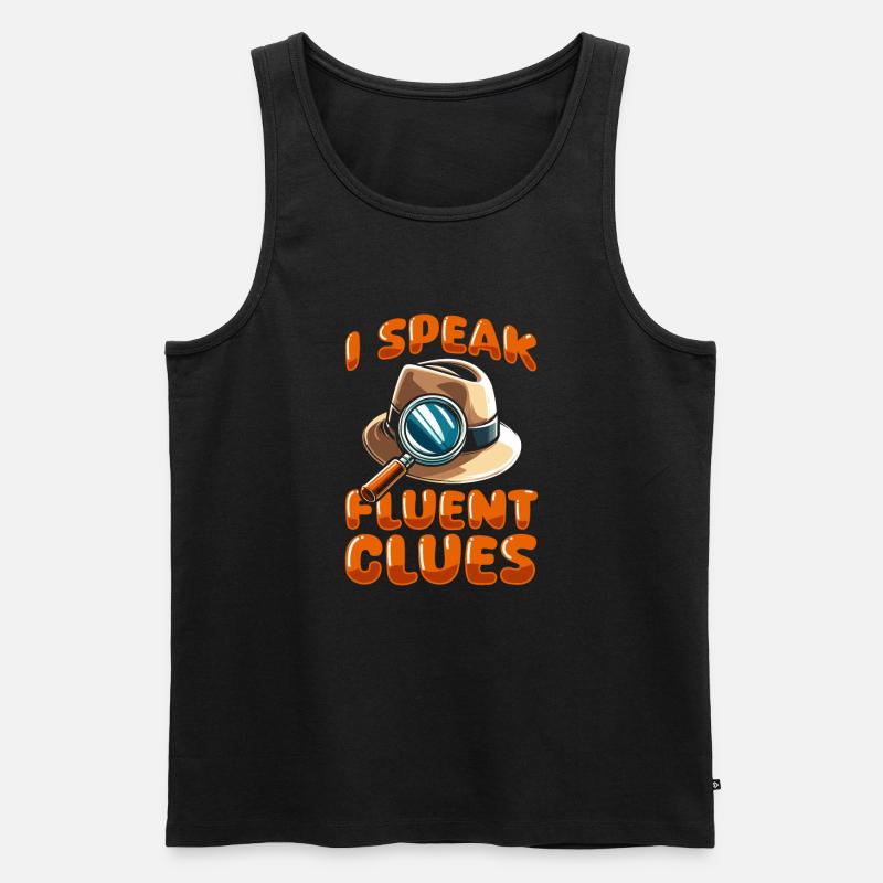 Detektiv - Männer Premium Bio Tank Top - Schwarz