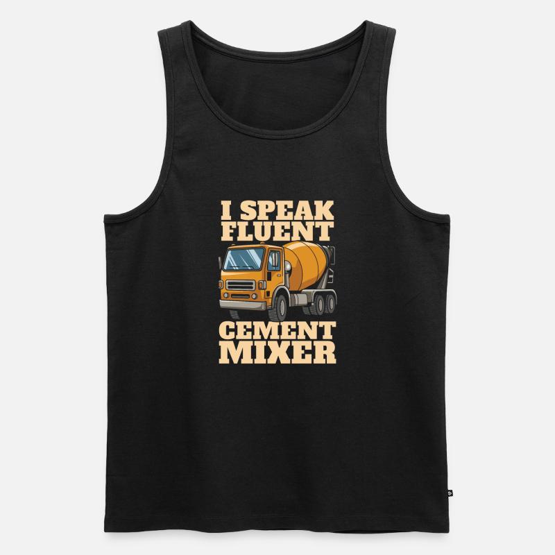 Bauarbeiter - Männer Premium Bio Tank Top - Schwarz