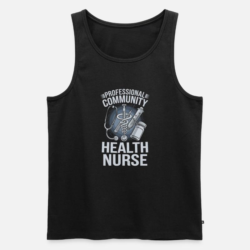 Gemeindekrankenschwester - Männer Premium Bio Tank Top - Schwarz