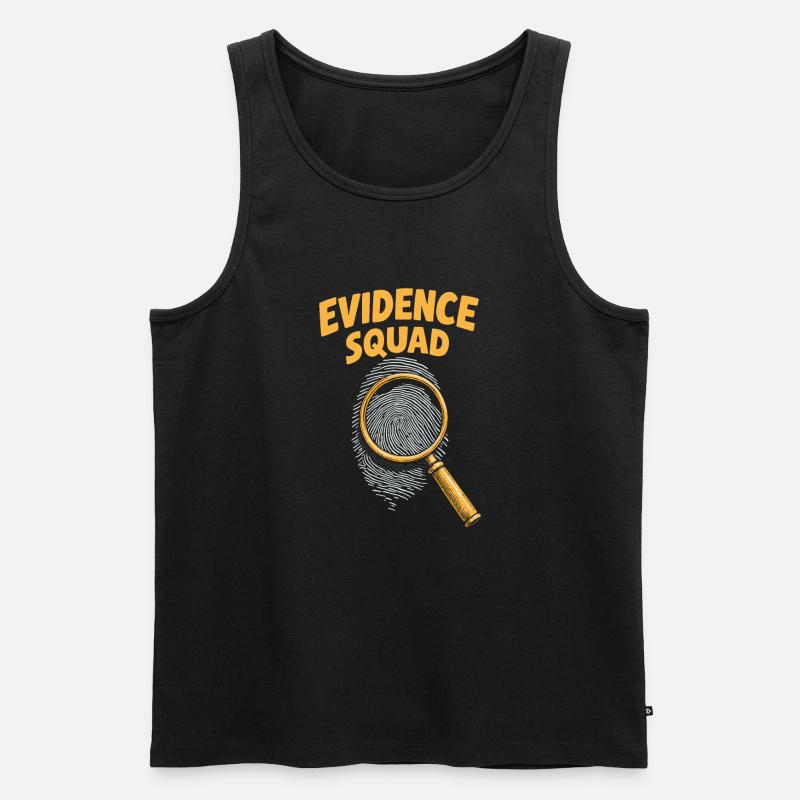 Forensik Forensiker Kader - Männer Premium Bio Tank Top - Schwarz