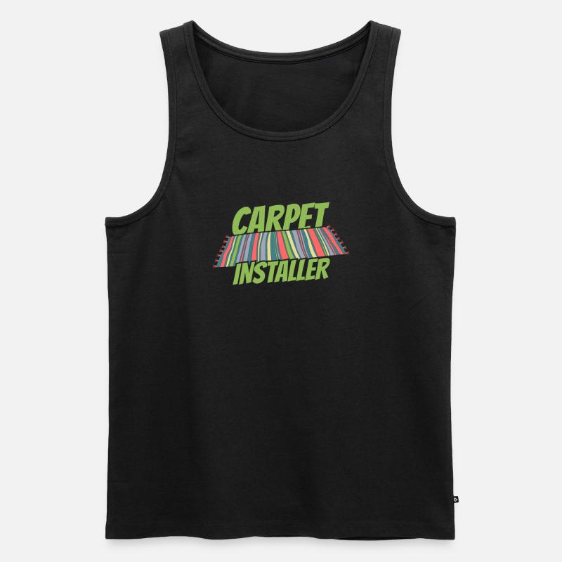 Teppichverleger Kader - Männer Premium Bio Tank Top - Schwarz