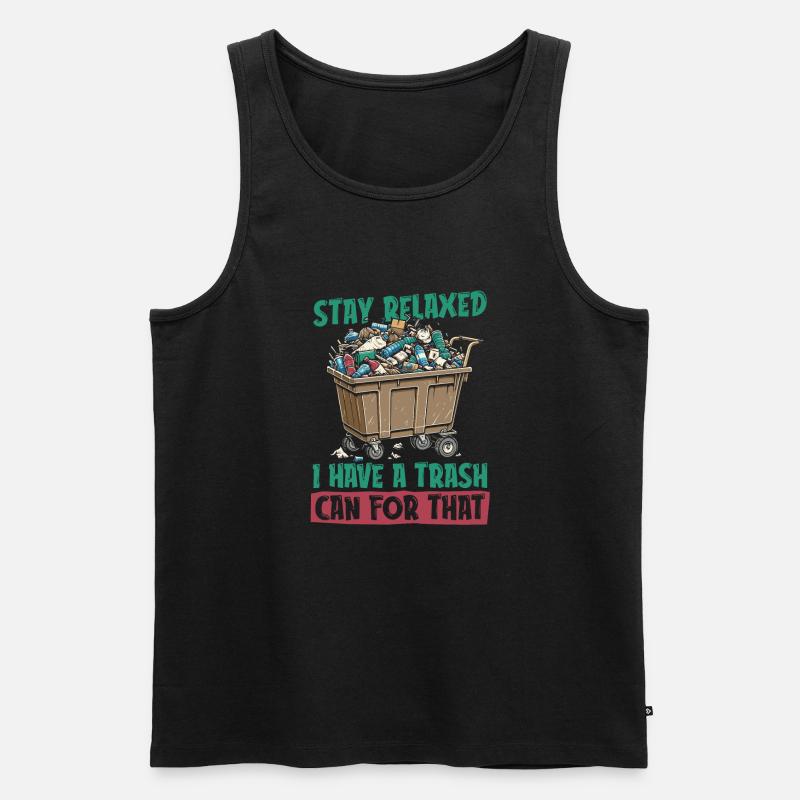 Müllsammler Müllmann - Männer Premium Bio Tank Top - Schwarz