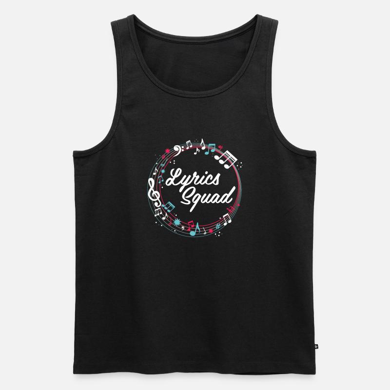 Texter Kader - Männer Premium Bio Tank Top - Schwarz