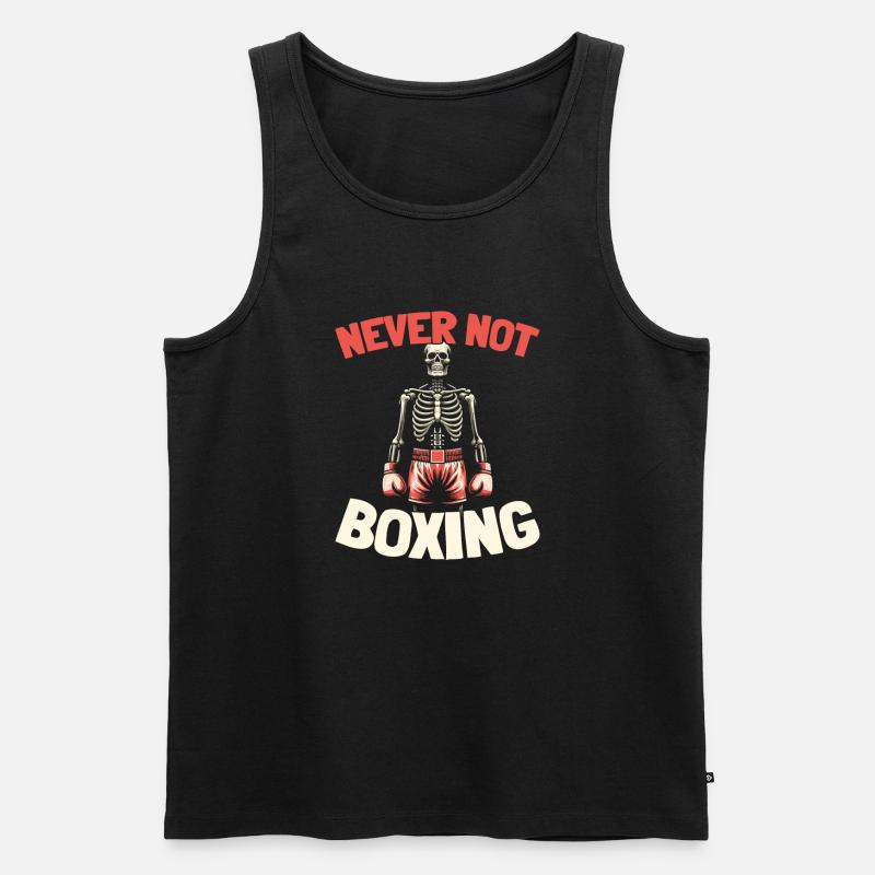 Boxen Boxer - Männer Premium Bio Tank Top - Schwarz