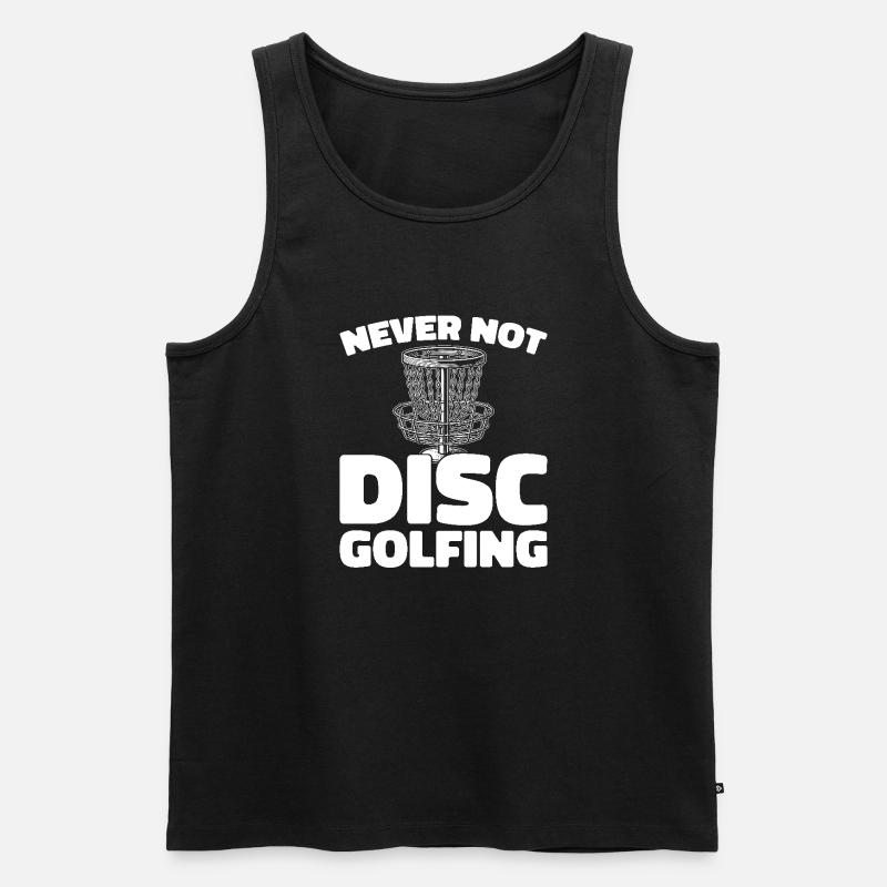 Frisbee Golf Disc Golf - Männer Premium Bio Tank Top - Schwarz
