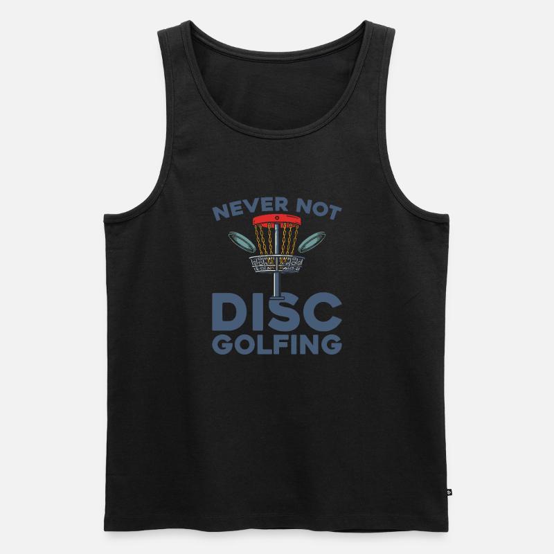 Frisbee Golf Disc Golf - Männer Premium Bio Tank Top - Schwarz