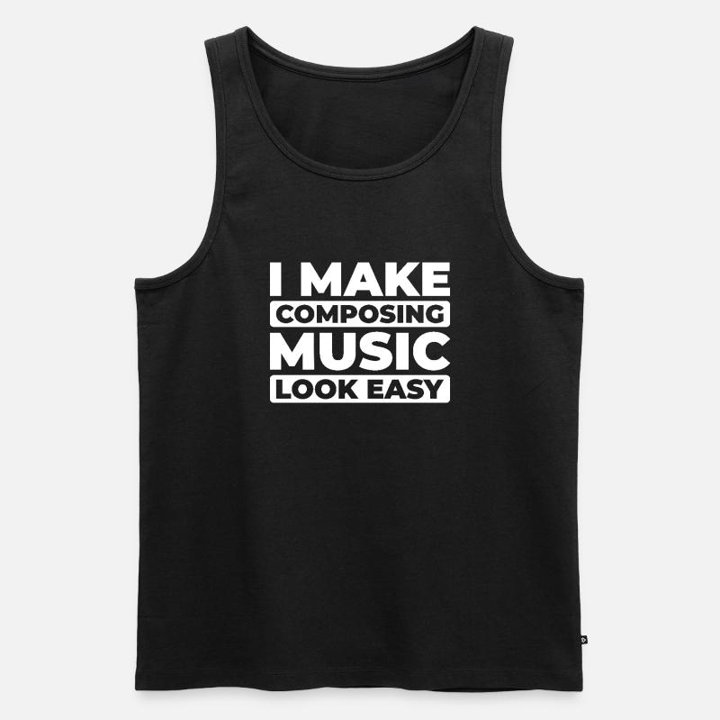 Konditor - Männer Premium Bio Tank Top - Schwarz