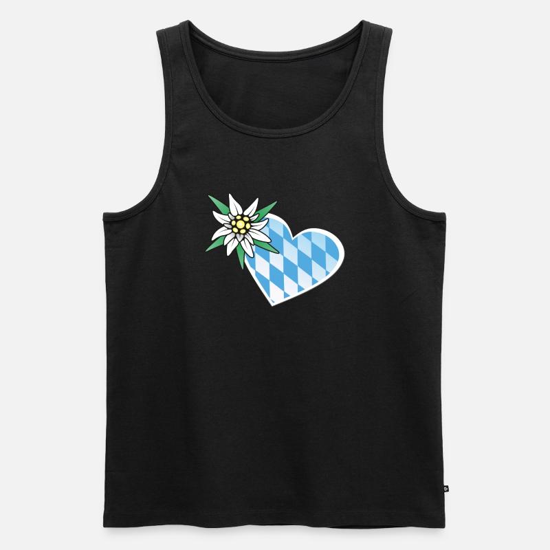 Bayernliebe - Männer Premium Bio Tank Top - Schwarz