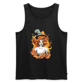 Fantasy Figure Halloween - Men's Premium Organic Tank Top - black - Front - AI Model Male 178 light (178cm)
