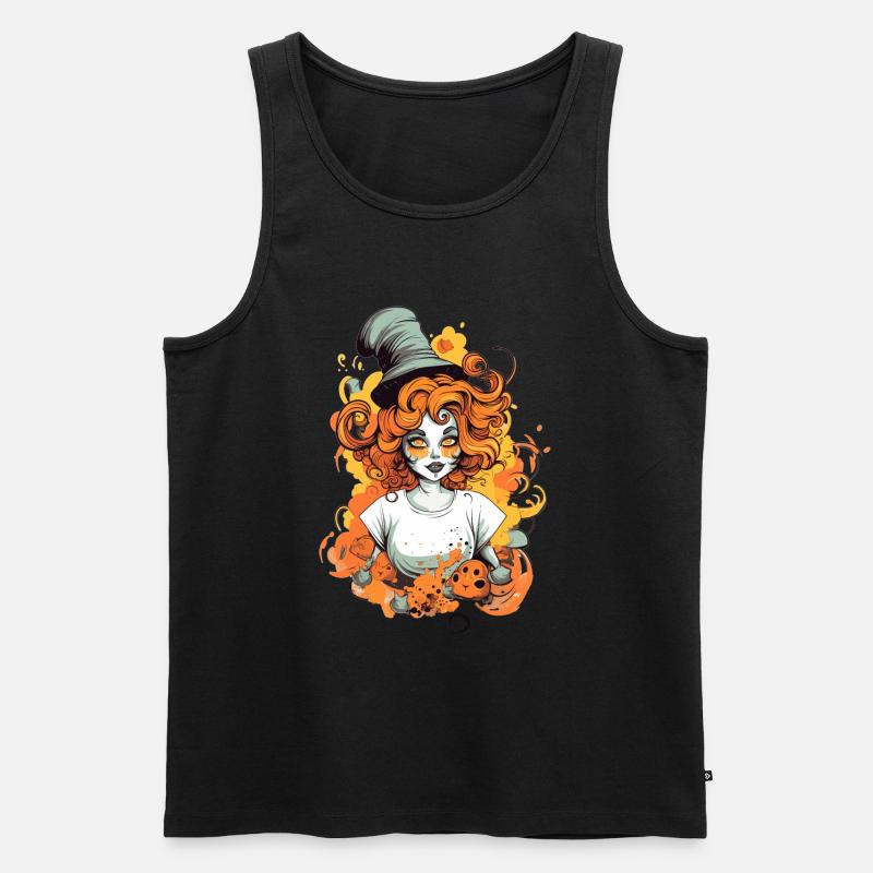Fantasy Figur Halloween - Männer Premium Bio Tank Top - Schwarz