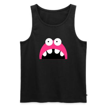 Monster face yap - Men's Premium Organic Tank Top - black - Front - AI Model Male 178 light (178cm)