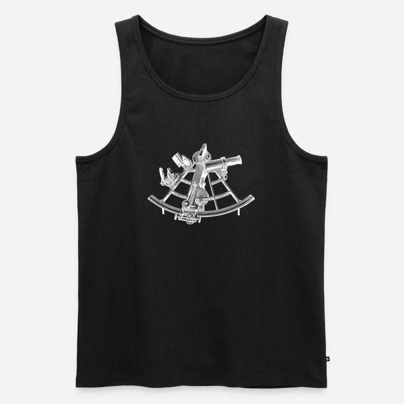 sextant - Men's Premium Organic Tank Top - black