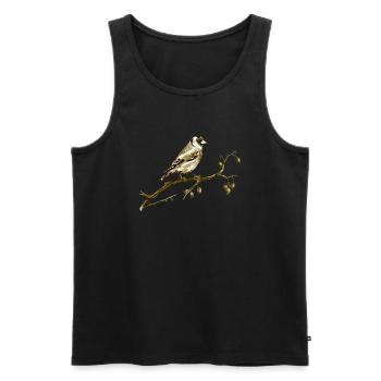 oiseau - Débardeur bio Premium Homme - noir - Devant - AI Model Male 178 light (178cm)