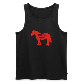 Cheval 150 pour cent - Cold Blood - Débardeur bio Premium Homme - noir - Devant - AI Model Male 178 light (178cm)