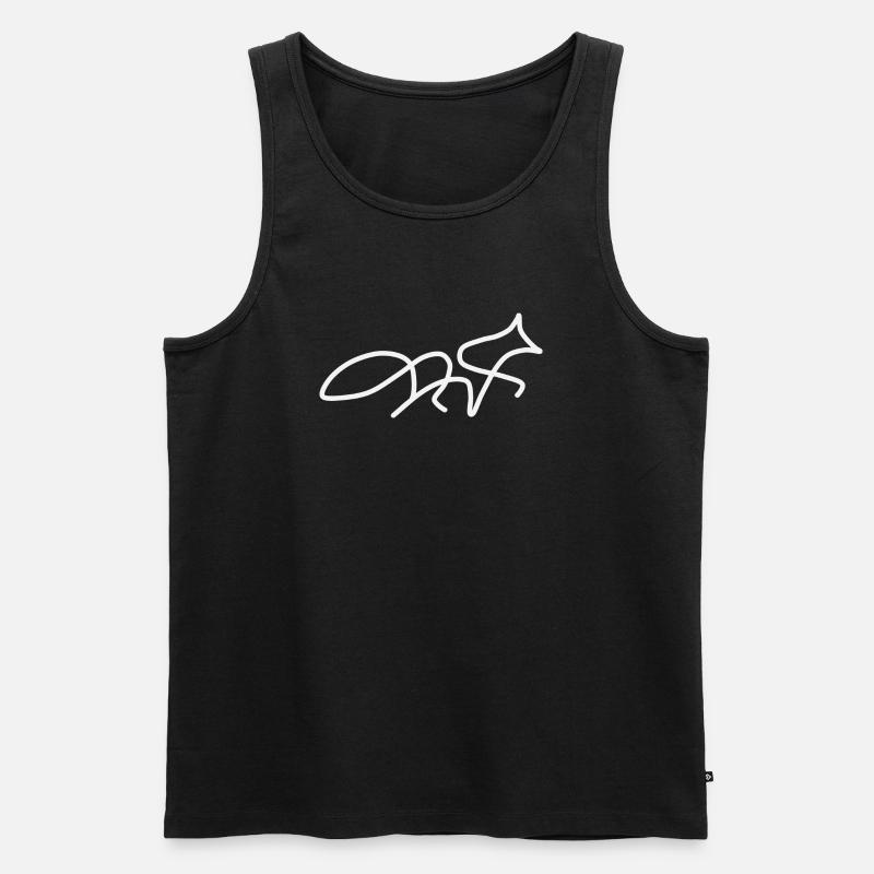 renard - Débardeur bio Premium Homme - noir
