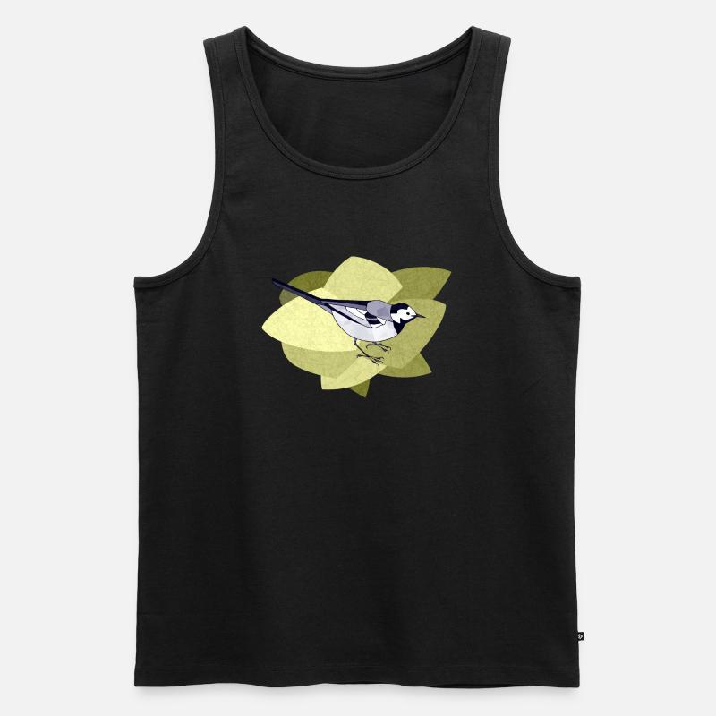 Vogel - Männer Premium Bio Tank Top - Schwarz