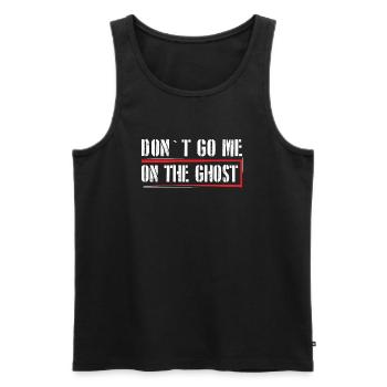 Don't go me on the ghost - Männer Premium Bio Tank Top - Schwarz - Vorne - AI Model Male 178 light (178cm)
