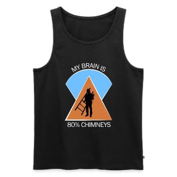 Schornsteinfeger Schlotfeger - Männer Premium Bio Tank Top - Schwarz - Vorne - AI Model Male 178 light (178cm)