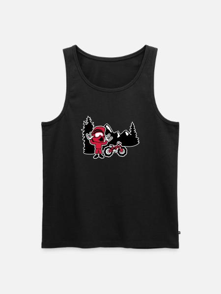 Freerider - Männer Premium Bio Tank Top - Schwarz