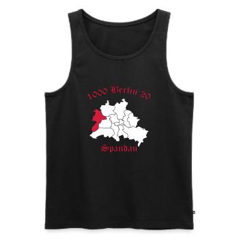 1000 Berlin 20 - Berlin Spandau (Vektor) - Männer Premium Bio Tank Top - Schwarz - Vorne - AI Model Male 178 light (178cm)