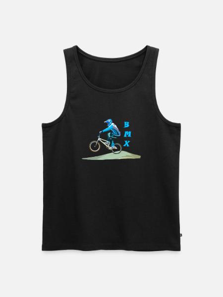bmx - Men's Premium Organic Tank Top - black