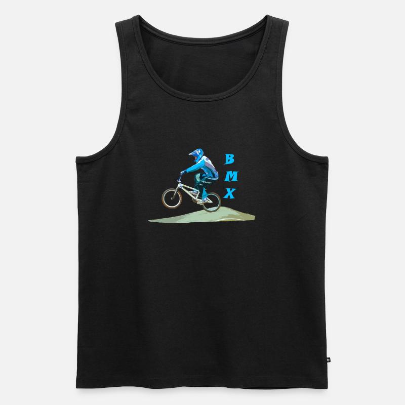 bmx - Männer Premium Bio Tank Top - Schwarz