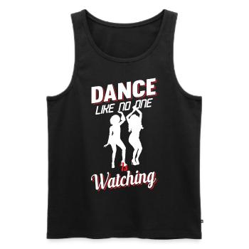 Dance Like No One Is Watching - Männer Premium Bio Tank Top - Schwarz - Vorne - AI Model Male 178 light (178cm)