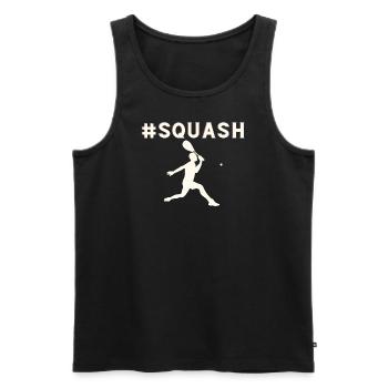 Squash - Männer Premium Bio Tank Top - Schwarz - Vorne - Michal (187cm)