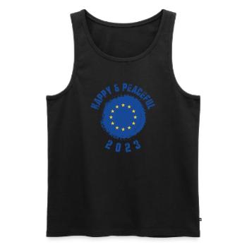 Freedom for All Humanity - Men's Premium Organic Tank Top - black - Front - Michal (187cm)