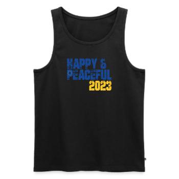 Freedom for All Humanity - Men's Premium Organic Tank Top - black - Front - Michal (187cm)