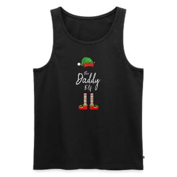 Papa Elf Christmas - Men's Premium Organic Tank Top - black - Front - Michal (187cm)