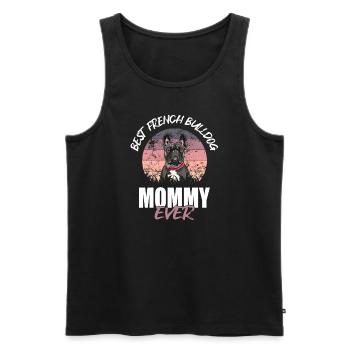 Français Bulldog - Débardeur bio Premium Homme - noir - Devant - Michal (187cm)