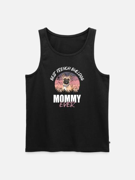 French Bulldog - Men's Premium Organic Tank Top - black