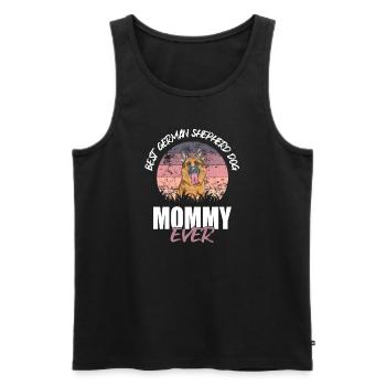 Deutscher Schäferhund - Männer Premium Bio Tank Top - Schwarz - Vorne - Michal (187cm)