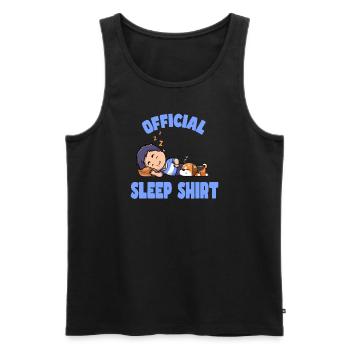 Good night - Men's Premium Organic Tank Top - black - Front - AI Model Male 178 light (178cm)