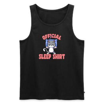Good night - Men's Premium Organic Tank Top - black - Front - AI Model Male 178 light (178cm)