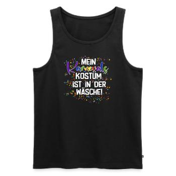 Mein Kostüm ist in der Wäsche - Männer Premium Bio Tank Top - Schwarz - Vorne - Michal (187cm)