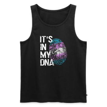 L’amour LGBTQ dans mon ADN - Débardeur bio Premium Homme - noir - Devant - AI Model Male 178 light (178cm)