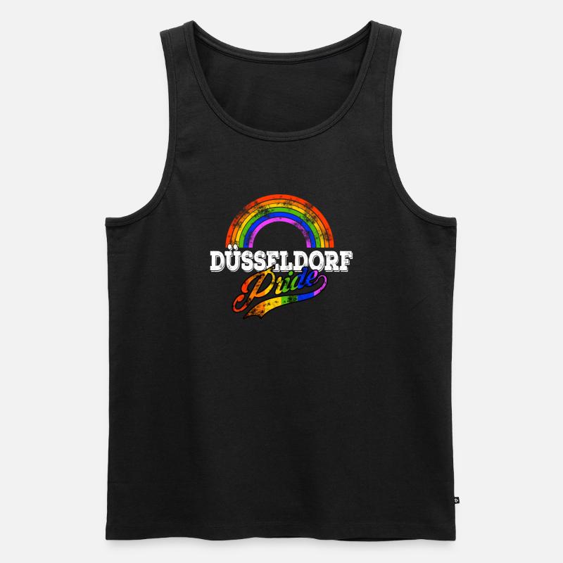 Pride Düsseldorf - Männer Premium Bio Tank Top - Schwarz