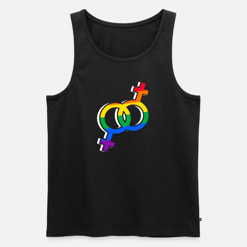 Pride - Männer Premium Bio Tank Top - Schwarz