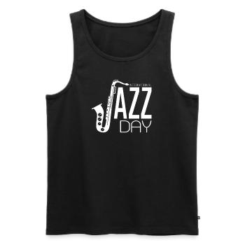 Jazz Musik Improvisation Festival - Männer Premium Bio Tank Top - Schwarz - Vorne - AI Model Male 178 light (178cm)