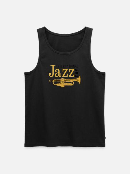 Jazz Music Improvisation Festival - Men's Premium Organic Tank Top - black